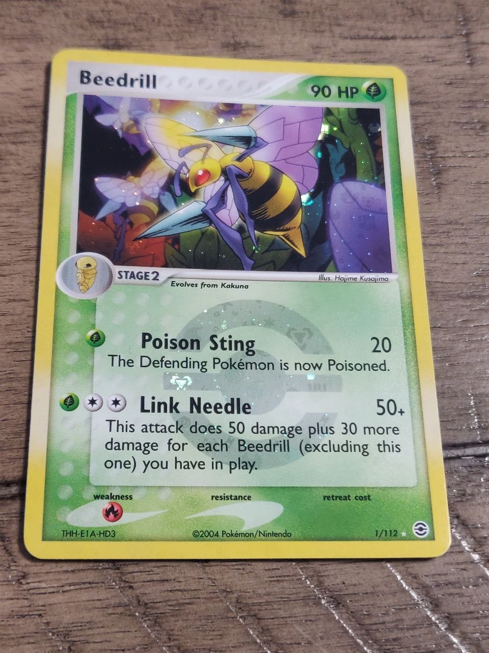 Pokemon TCG: Beedrill (1/112) - Fire Red & Leaf Green Reverse Holo NM