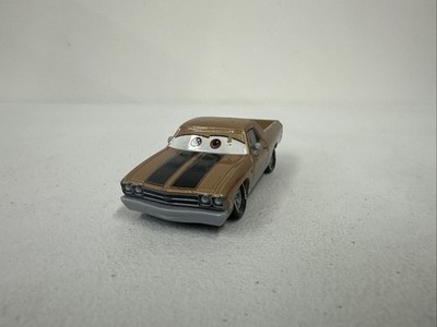 Disney Pixar Cars Andrew Vrooman Chevy El Camino Gold Die Cast Metal PLAYED