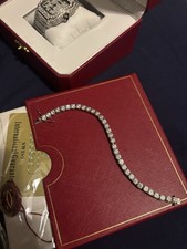 5MM 925S & VVS MOISSANITE TENNIS BRACELET WHITE GOLD 7 INCH