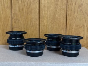 Olympus Zuiko OM Cine Mod Set - 24mm 2.8, 35mm 2.0, 50mm 1.4 , 100mm 2.8