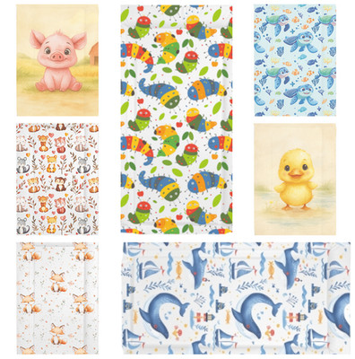 Baby Kinderzimmer wasserdichte weich gepolsterte Wickelauflage leicht zu reinigen viele Designs