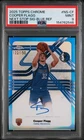 Cooper Flagg 2025 Topps Chrome Blue Refractor Next Stop RC Auto 122/150 PSA 9
