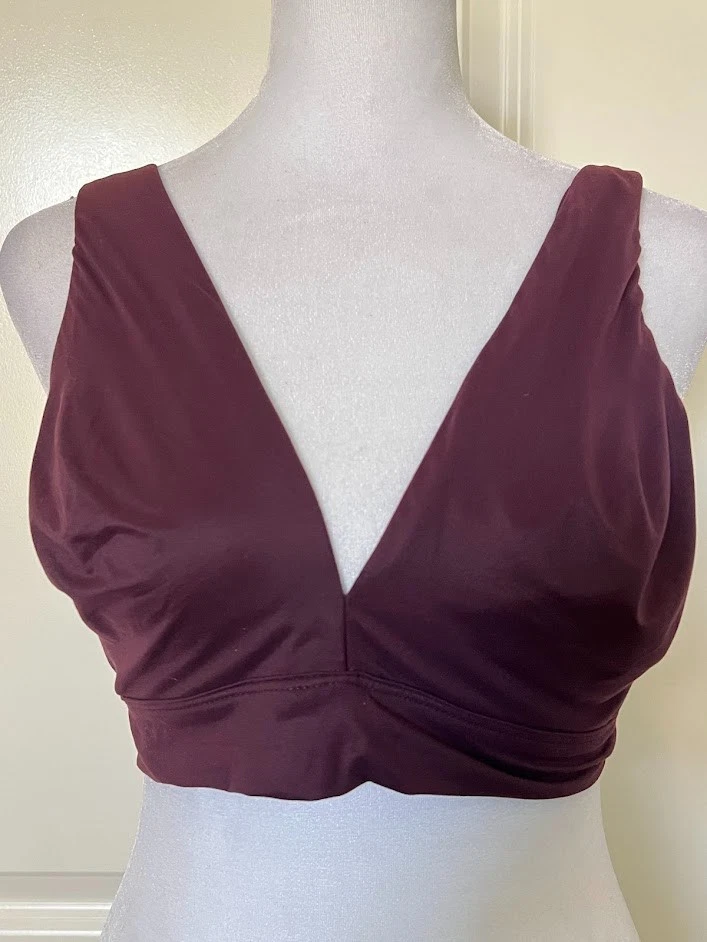 Бюстгальтер-бюстгальтер Victoria's Secret сливовый фиолетовый беспроводной без подкладок для гостиной размер большой - Изображение 4 из 4