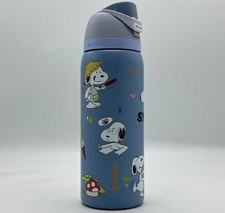 Owala Snoopy/KT stainless steel insulated water bottle flip lock 32oz BLUE