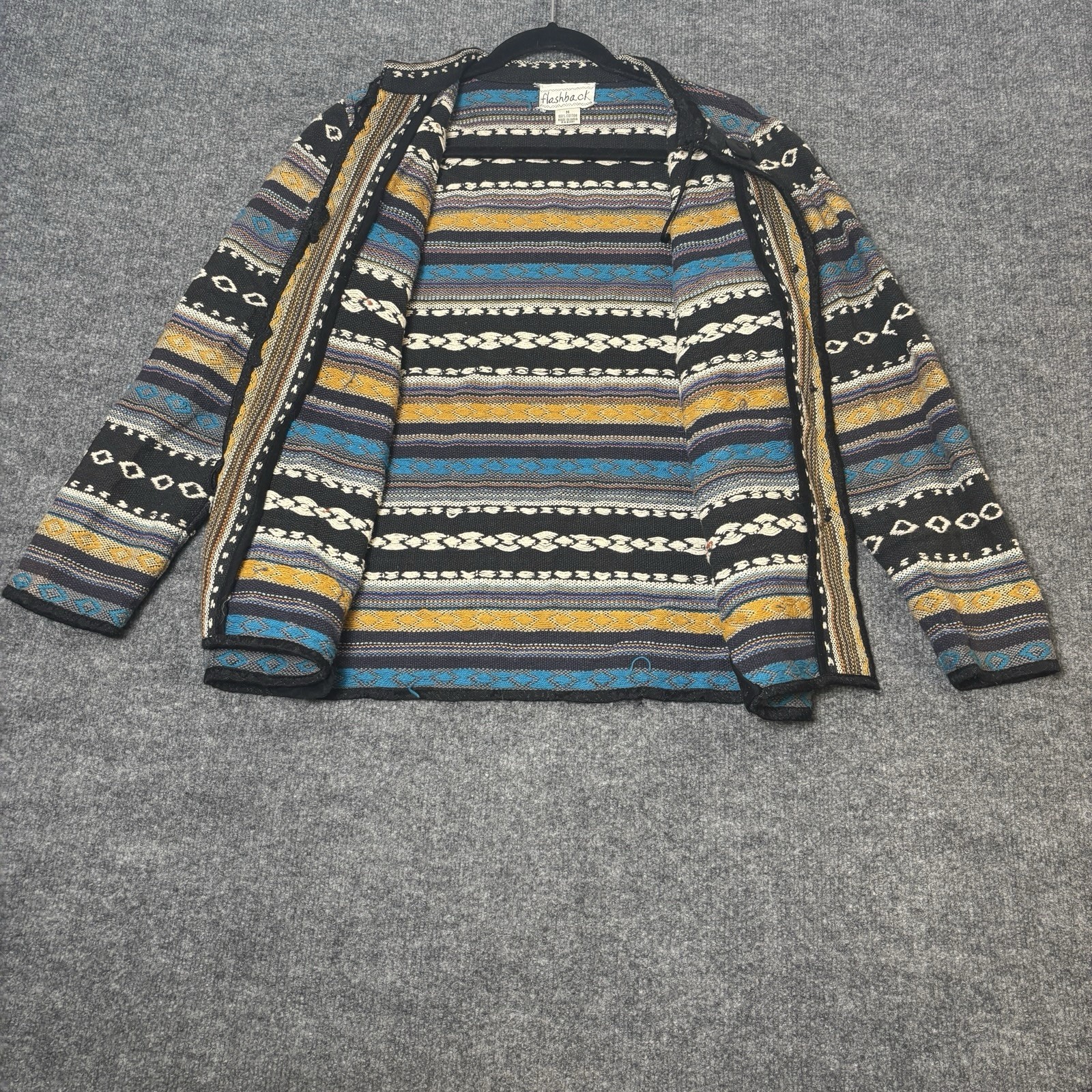 Flashback Jacket Womens Medium Black Southwestern… - image 3