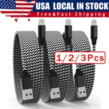 3 Pack Charging Cable Heavy Duty For iPhone 14 13 7 6 Plus Charger Charging Cord