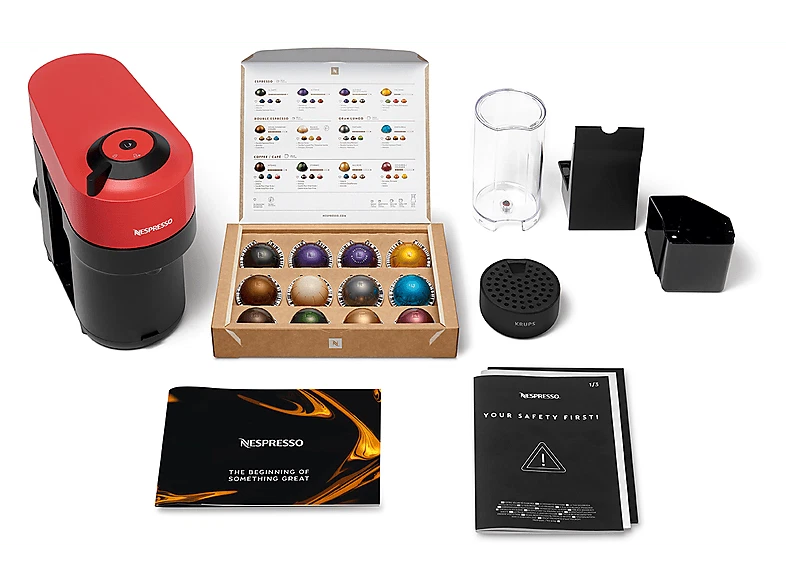 Cafetera de cápsulas - Nespresso® Krups Vertuo Pop XN920510, 1500 W, 0.56 L - Imagen 3 de 4