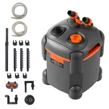 Uimoso 30 Gallon Aquarium Canister Filter External 5w UV 172GPH Fish Tank Pump