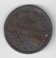 Italien K&ouml;nig Vittorio Emanuele II. (1861 - 1878) 10 Centesimi M 1866