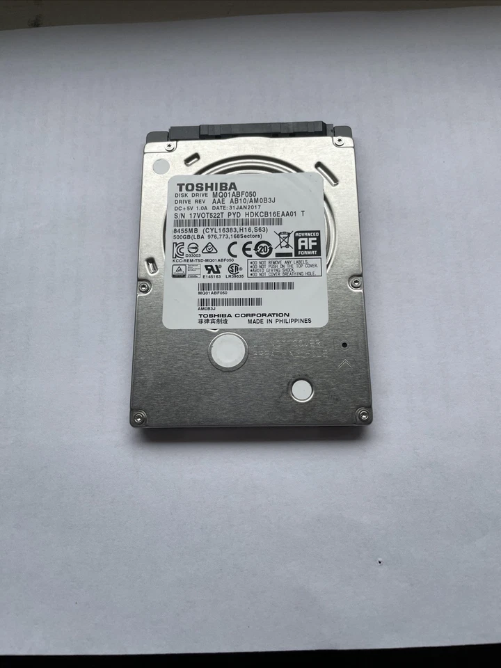 Toshiba 500 GB SATA III 2,5 Zoll 5400 RPM 8 MB Laptop Festplatte MQ01ABF050