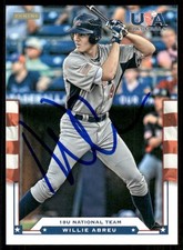 2012 Panini USA WILLIE ABREU Signed Card Autograph rockies AUTO