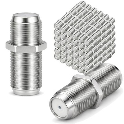100x F-Verbinder SAT Kabel Adapter Antennen Buchse Verlängerung Kupplung Koaxial