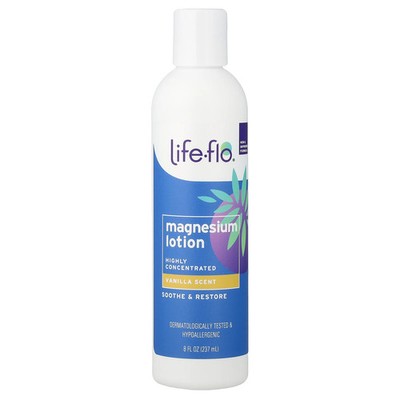 Life Flo Health Magnesium Lotion 8 fl oz 237 ml Not Tested on Animals