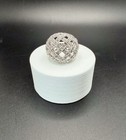 Vintage Domed Ring Woven Look Clear Rhinestones PREMIER DESIGN Size 6 — photo 2