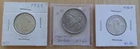 Two Standing Liberty Quarters 1925 & 1930 & One Stone Mountain Half Dollar 1925