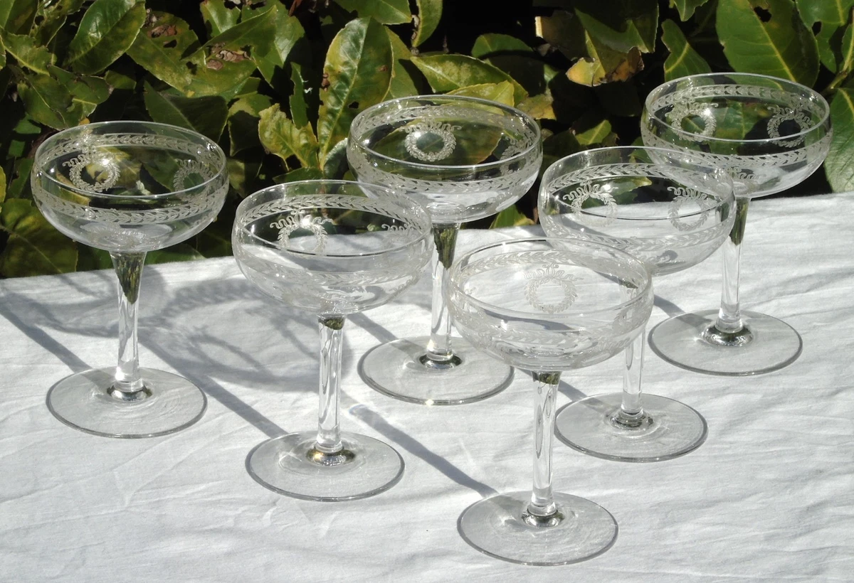 Coupes à champagne cristal Saint louis - Arts de la table