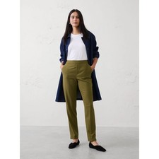 Banana Republic Hayden Tapered Pant Olive Green Ankle Trousers Womens 2