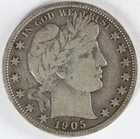 VG/F 1905 S Barber Half Dollar