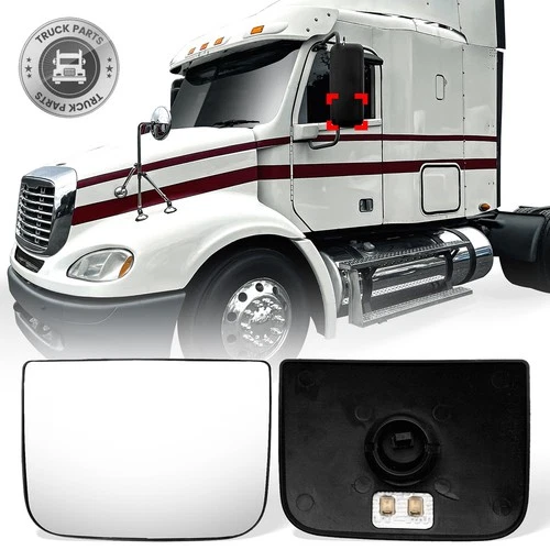 Lower Mirror Glass w/Defrost Heat For Freightliner Columbia Century LH / RH Side