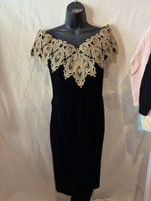 Scott McClintock Black Velvet Party Dress for the Holidays