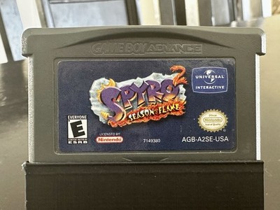 Spyro 2: Season of Flame Nintendo Game Boy Advance GBA - Authentic and Tested!