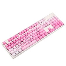 104 Key Double Shot PBT Shine Through Keyset OEM Profile Pink Gradient MX