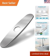 10 In. Kitchen Faucet Single Hole Deck Plate in Brushed Nickel