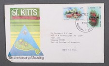 MayfairStamps St. Kitts 1985 Oficjalny robak i ryby do Portland LUB okładka aax_77681