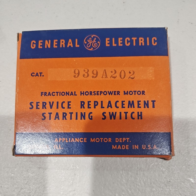 New GE General Electric Motor Starting Switch 939A202