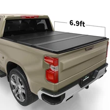 6.9 ft Hard Tri-fold Bed Tonneau Cover For 20-25 Silverado/Sierra 2500HD 3500HD