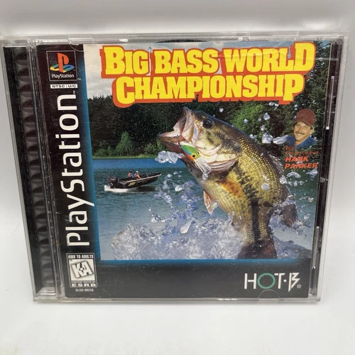 BIG BASS WORLD CHAMPIONSHIP (HOT-B) SONY PLAYSTATION ONE PS1 VIDEO GAME (TESTED)