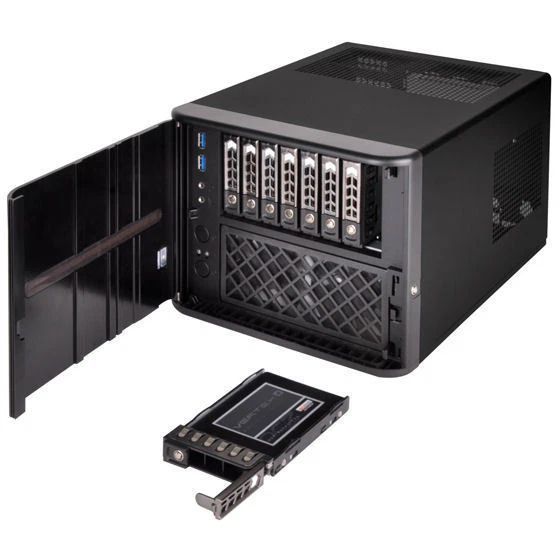 Silverstone SST-CS280B Premium 8-Bay 2.5inch Small Form Factor NAS Chassis - Image 3 of 4