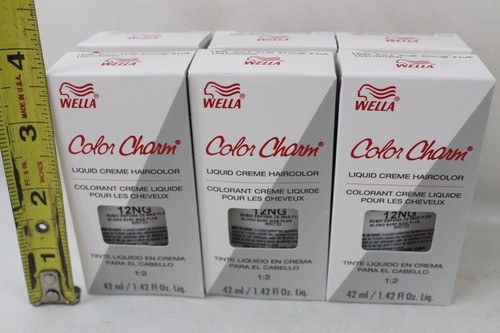 6 NEW Wella Color Charm Permanent Hair Toner Dye 1.4 OZ 12NG Blonde Plus - Picture 2 of 5
