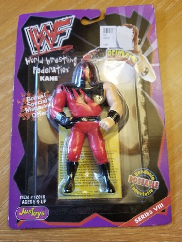 1998 WWF Just Toys Kane Bend-ems Wrestling Figure ...