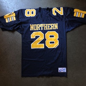navy blue and yellow jersey