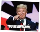 "You're Awesome" Trump Notecards - Pack Of 25 Patriotic Postcards