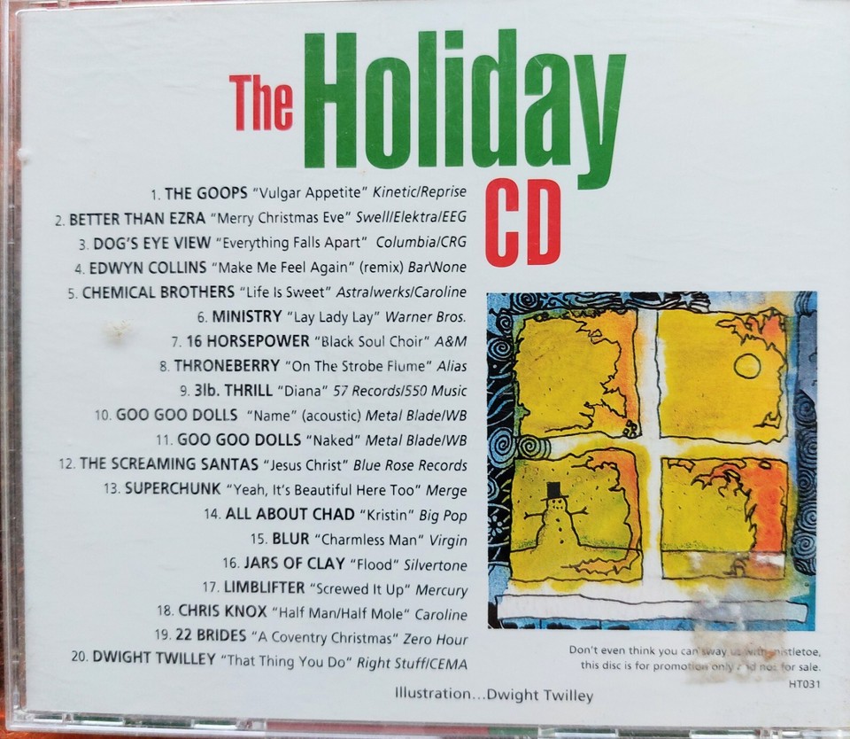 Holiday CD Christmas Rare HT031 Hits Post Modern Syndrome promo sampler ...