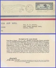 USA5 #C10 ADDR FACSIMILE FDC   Lindberg's Plane