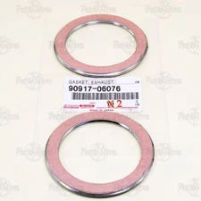 90917-06076  New  Genuine  OEM TOYOTA LEXUS Exhaust Pipe Connector Gaskets - 2pc