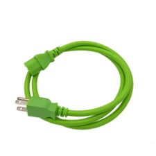 Green 4 FT COMPUTER POWER SUPPLY AC CORD CABLE WIRE FOR HP DELL ACER DESKTOP PC