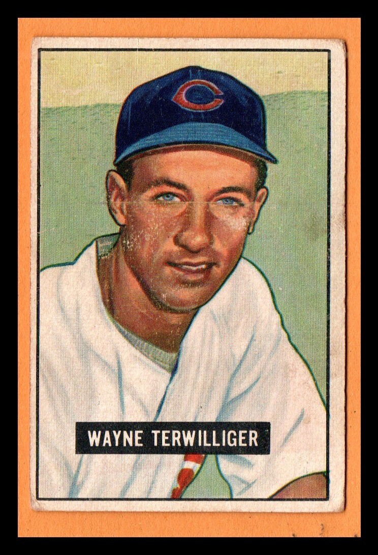 Wayne Terwilliger #175 Bowman 1951 Chicago Cubs