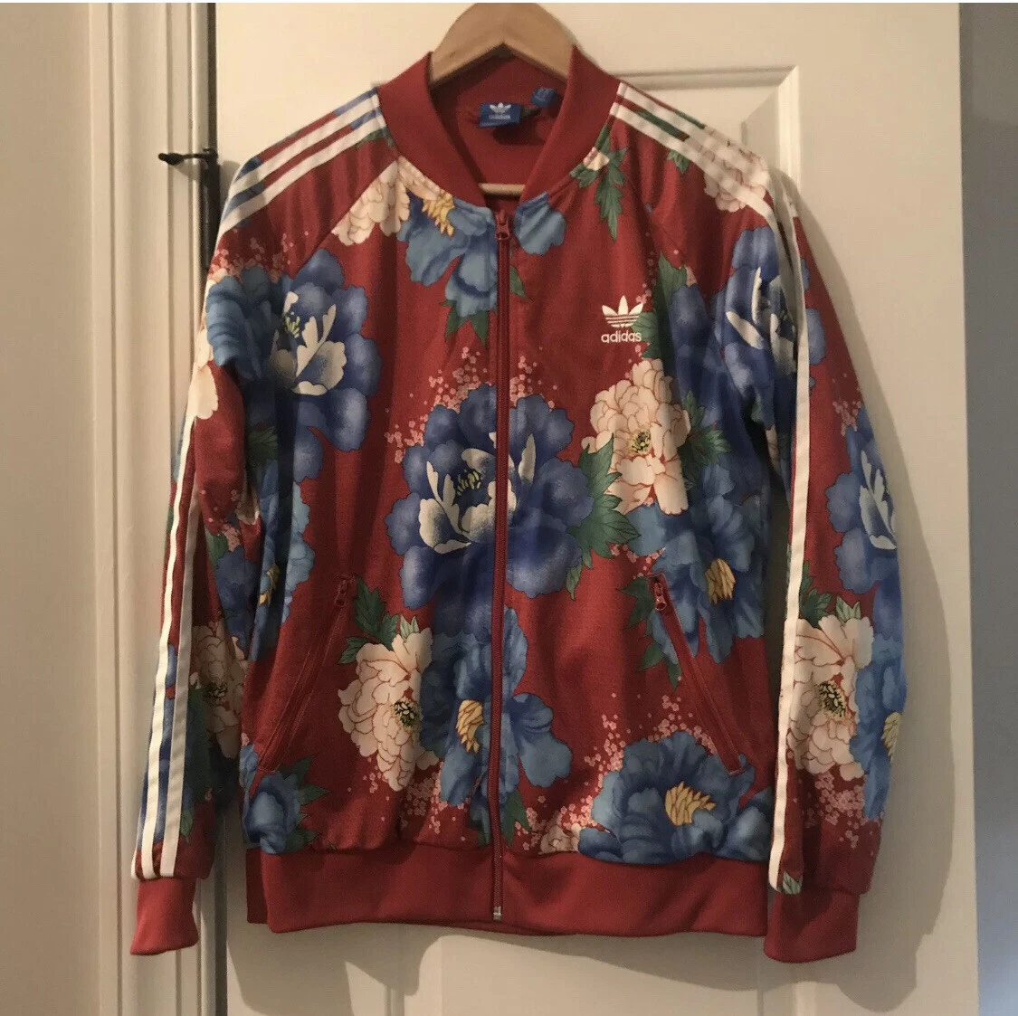 Adidas Originals Chita Floral Womens Track Jacket BJ8417 Farm Rio Brazil L SST