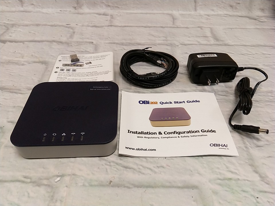 OBIHAI OBi202 2Port VoIP Phone Adapter with USA power supply New eBay