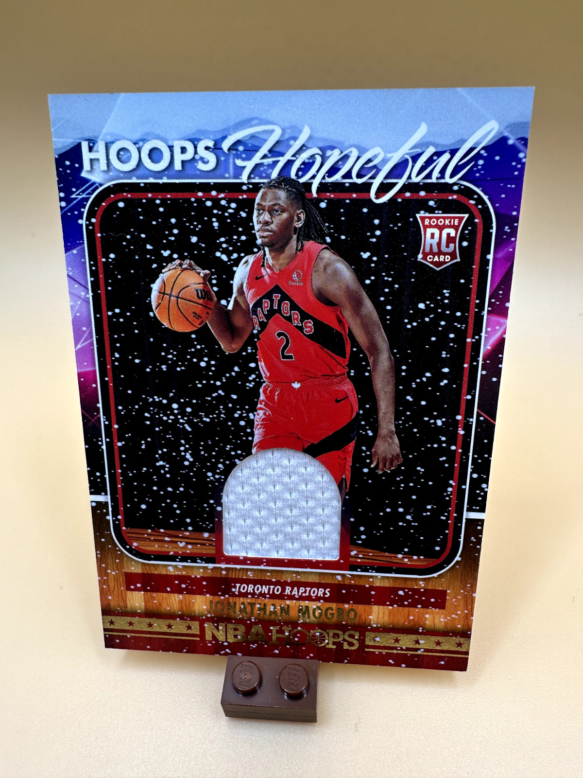 2024-25 Panini NBA Hoops #HHM-JMR JONATHAN MOGBO Relic RC - Toronto Raptors