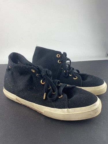 SUPERGA x Lanificio F. LLI Cerruti black high tops size 39 8