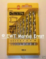 Dewalt HSS-G Bohrerset DT5921 Dt 5921 10-Teilig