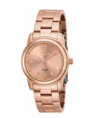 Invicta Women's Watch 17421 Angel Rose Gold Tone Stainless Steel 38mm Quartz