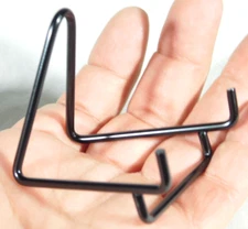 Easel Stand Mini Size Black Metal for Plates, Artifacts Fossils and More!