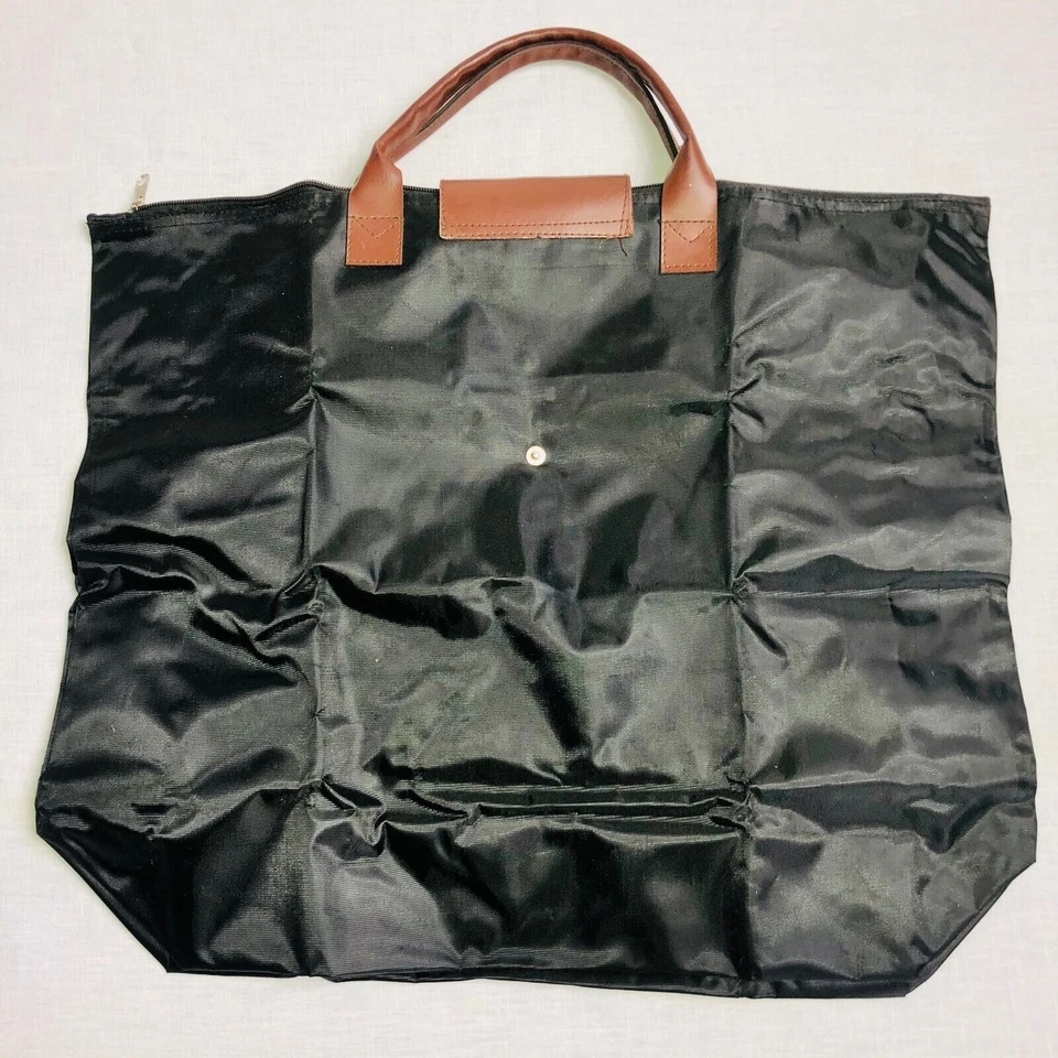 Vintage Y2K Longchamp Le Pliage Black Convertible Tote Large Purse - Image 4 of 4