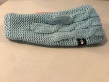 The North Face Womens Fuzzy Cable Earband Ear Gear Eargear Windmill Blue OS